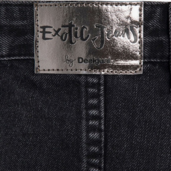 DESIGUAL black wash denim skirt size 28 (US8) - Picture 7 of 15